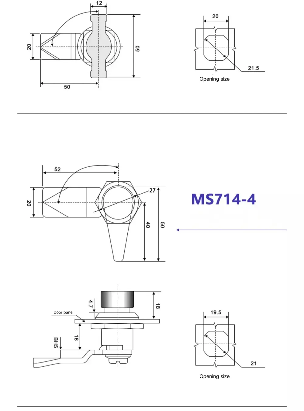 Electric Cabinet Door Cam Lock